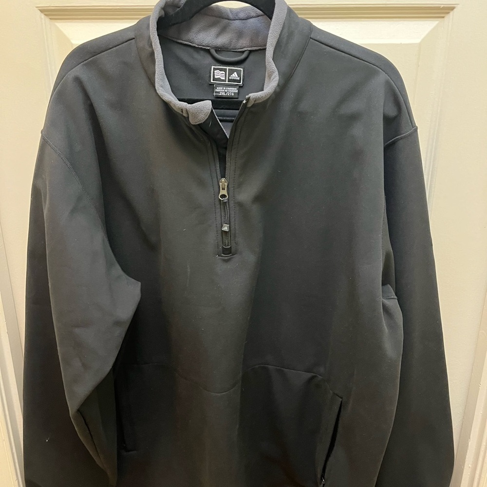 Fleece lined Adidas pullover jacket